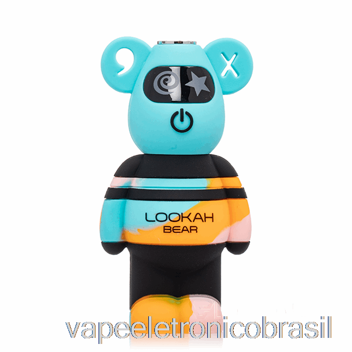Vape Eletrônico Lookah Bear 510 Bateria Azul Tie Dye